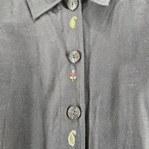 Crossing Pointe Womens Jacket Multi-Color Size Large Rayon Blend Embroidered - Picture 10 of 14